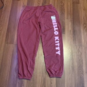 Hello kitty sweat pants.